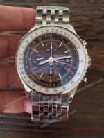 Swiss Knockoff Breitling 1884 Chronometre Navitimer Coffee Dial Stainless Steel Watch